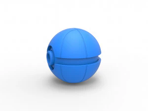 バスケットボール風のオーブ 3Dプリントモデル