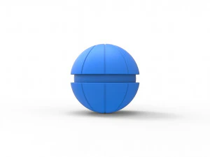 バスケットボール風のオーブ 3Dプリントモデル