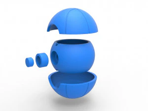 バスケットボール風のオーブ 3Dプリントモデル