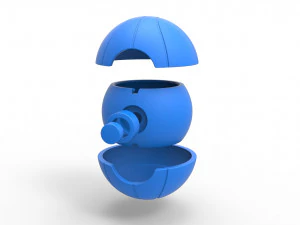 バスケットボール風のオーブ 3Dプリントモデル