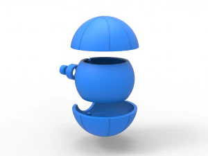 バスケットボール風のオーブ 3Dプリントモデル