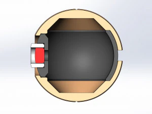 バスケットボール風のオーブ 3Dプリントモデル