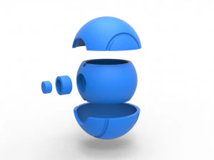 Tennis ball style orb 3D Print Model