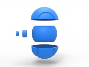 Tennis ball style orb 3D Print Model