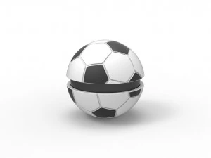 Soccer ball style orb 3D Print Model