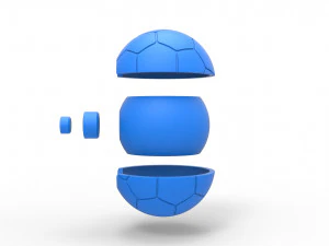 Soccer ball style orb 3D Print Model