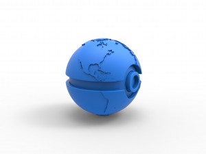 Earth orb 3D Print Model