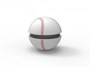 Bola gaya bisbol Model Cetak 3D