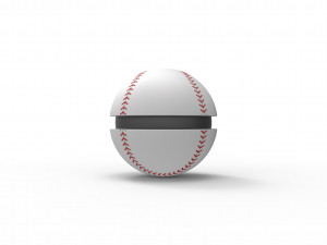 Baseball style orb 3Dプリントモデル