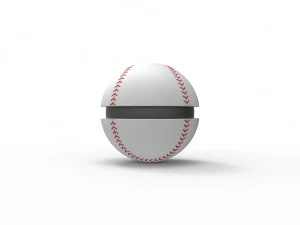 Bola gaya bisbol Model Cetak 3D