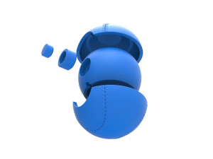 Baseball style orb 3Dプリントモデル