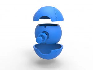 Bola gaya bisbol Model Cetak 3D