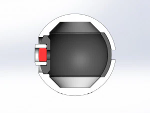 Bola gaya bisbol Model Cetak 3D