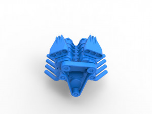 Engine V8 with double supercharger Version 3 Scale 1 to 25 Modèles 3D en vedette