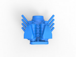 Engine V8 with double supercharger Version 3 Scale 1 to 25 Modèles 3D en vedette