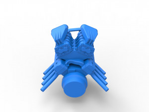 Engine V8 with double supercharger Version 3 Scale 1 to 25 Modèles 3D en vedette