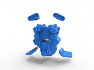 Engine V8 with double supercharger Version 3 Scale 1 to 25 Modèles 3D en vedette