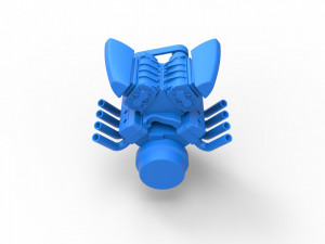 Engine V8 with double supercharger Version 4 Scale 1 to 25 Modèles 3D en vedette