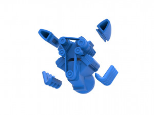 Engine V8 with double supercharger Version 4 Scale 1 to 25 Modèles 3D en vedette