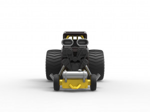 Mini Rod pulling tractor 5 Scale 1 to 25 3D Baskı Modeli