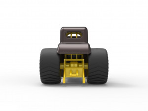 Mini Rod pulling tractor 5 Scale 1 to 25 3D Baskı Modeli