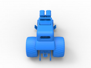 Mini Rod pulling tractor 5 Scale 1 to 25 3D Baskı Modeli