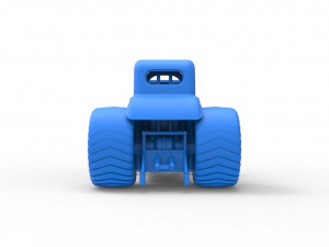 Mini Rod pulling tractor 5 Scale 1 to 25 3D Baskı Modeli