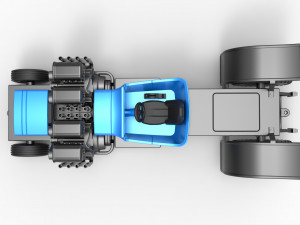 Pulling truck 2wd Hot rod with two V8 Version 2 Scale 1 to 25 3D-printmodel