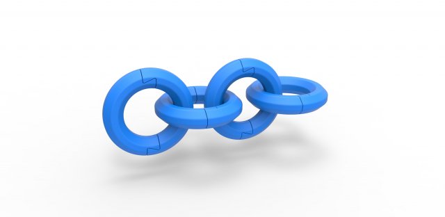 Cosplay Chain 1 3D Baskı Modeli .c4d .max .obj .3ds .fbx .stl .blend 