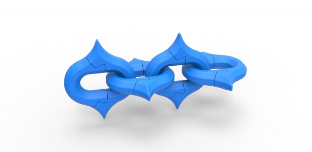 Cosplay Chain 9 3D-Druckmodell .c4d .max .obj .3ds .fbx .stl .blend 