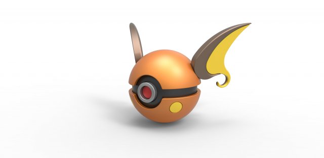 Raichu orb 3D Print Model .c4d .max .obj .3ds .fbx .stl .blend 
