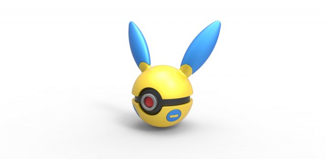 Minun orb 3D Print Model .c4d .max .obj .3ds .fbx .stl .blend 