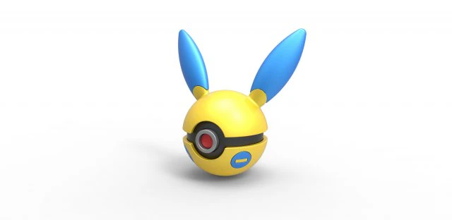 Minun orb 3D Print Model .c4d .max .obj .3ds .fbx .stl .blend 