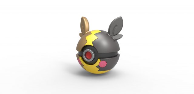 Morpeko orb 3D Принт Модель .c4d .max .obj .3ds .fbx .stl .blend