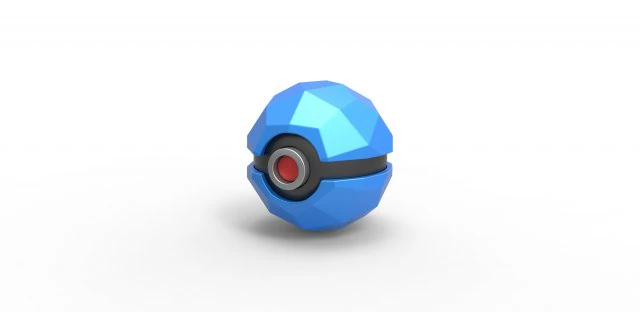 Polygonal shape orb 3D Print Model .c4d .max .obj .3ds .fbx .stl .blend 
