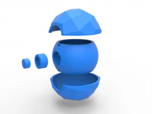 Polygonal shape orb 3D Print Model