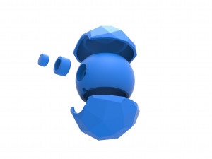 Polygonal shape orb 3D प्रिंट मॉडल