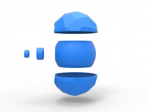 Polygonal shape orb 3D प्रिंट मॉडल