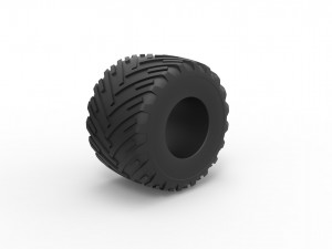 Monster Jam tire 16 Scale 1 to 25 Model do druku 3D