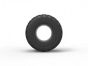 Monster Jam tire 16 Scale 1 to 25 3D Print Model