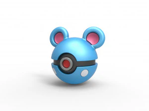 Azurill-Kugel 3D Druckmodell