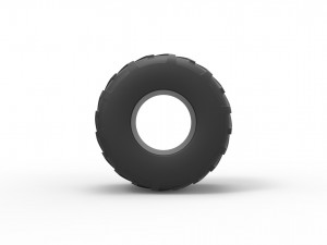 Monster Jam tire 17 Scale 1 to 25 Modelo de Impressão 3D