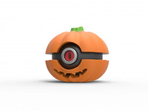Halloween pumpkin orb 3D Print Model