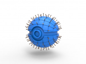 Pinhead orb Model Cetak 3D
