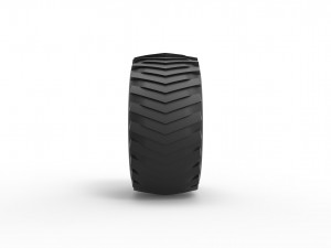 Pulling tractor rear tire 3 Scale 1 to 25 3D Принт Модель