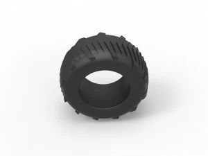 Pulling tractor rear tire 4 Scale 1 to 25 3D Print Model