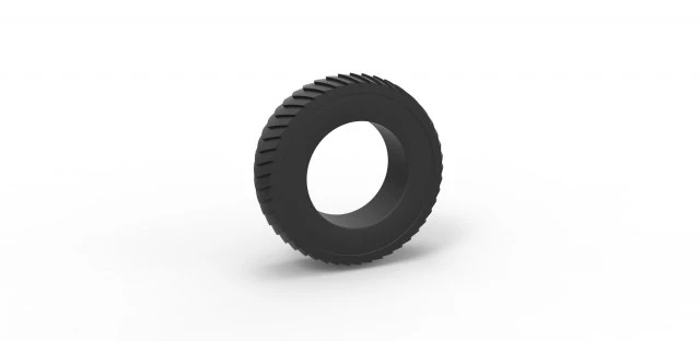 Pulling tractor rear tire 6 Scale 1 to 25 3D Print Model .c4d .max .obj .3ds .fbx .stl .blend 