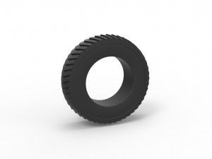 Pulling tractor rear tire 6 Scale 1 to 25 3D प्रिंट मॉडल
