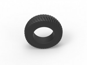 Pulling tractor rear tire 6 Scale 1 to 25 3D Принт Модель