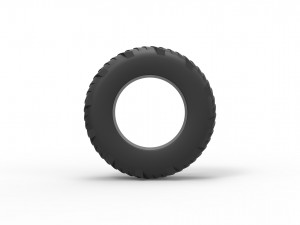 Pulling tractor rear tire 8 Scale 1 to 25 Modelo de impresión 3D